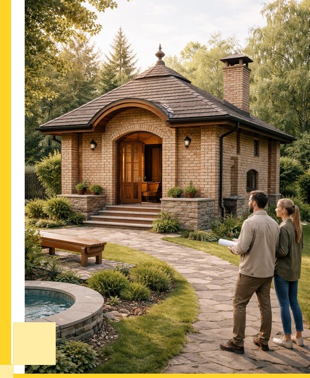 Проект кирпичной бани в Клине от 30735 р. | ЭриданКли