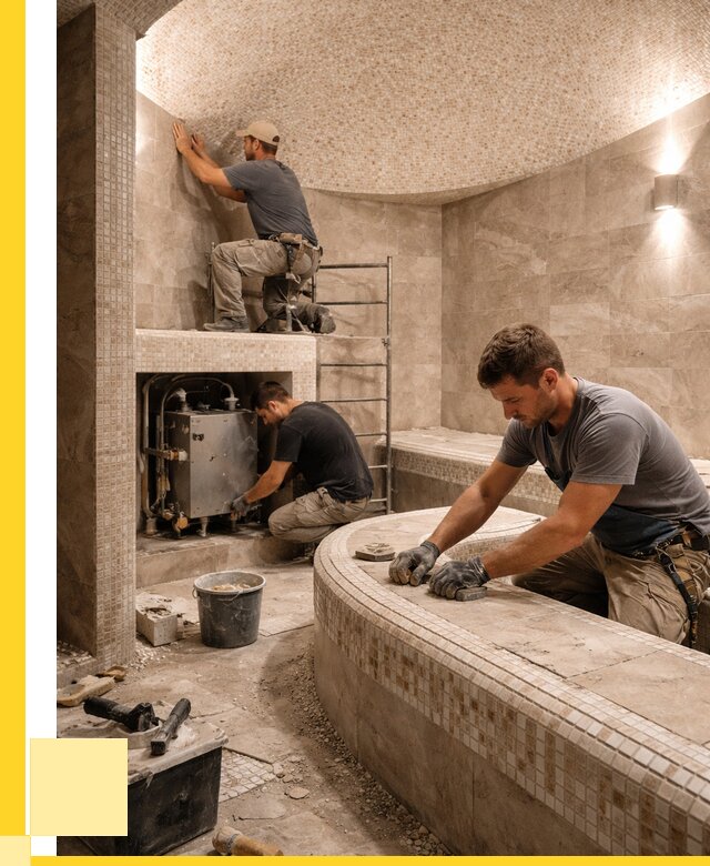 Монтаж хамамов под ключ в Клине от 256125 р. ЭриданКли