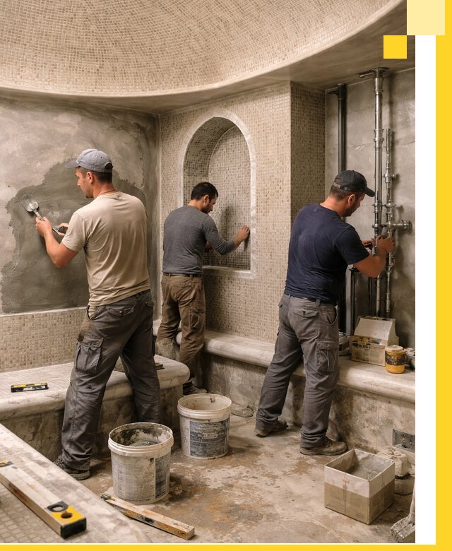 Профессиональный монтаж хамамов под ключ в Клине с гарантией