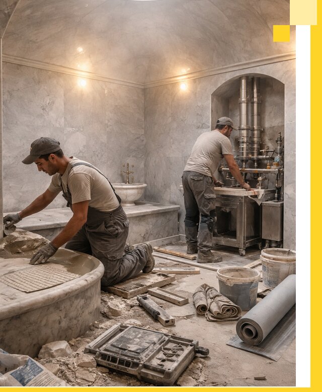 Строительство турецких бань хаммам под ключ в Клине