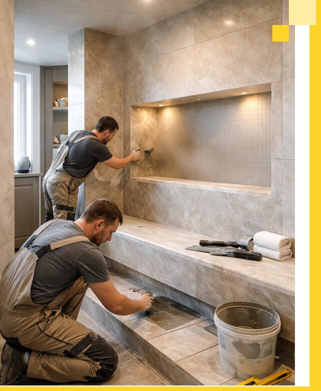 Профессиональное строительство хамама в квартире в Клине